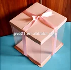 Transparent Clear Plastic Wedding cake box packaging