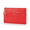 Custom Printed Purse Rosette Genuine leather evening clutch bag Name Brand Purses Cheap Women Purses