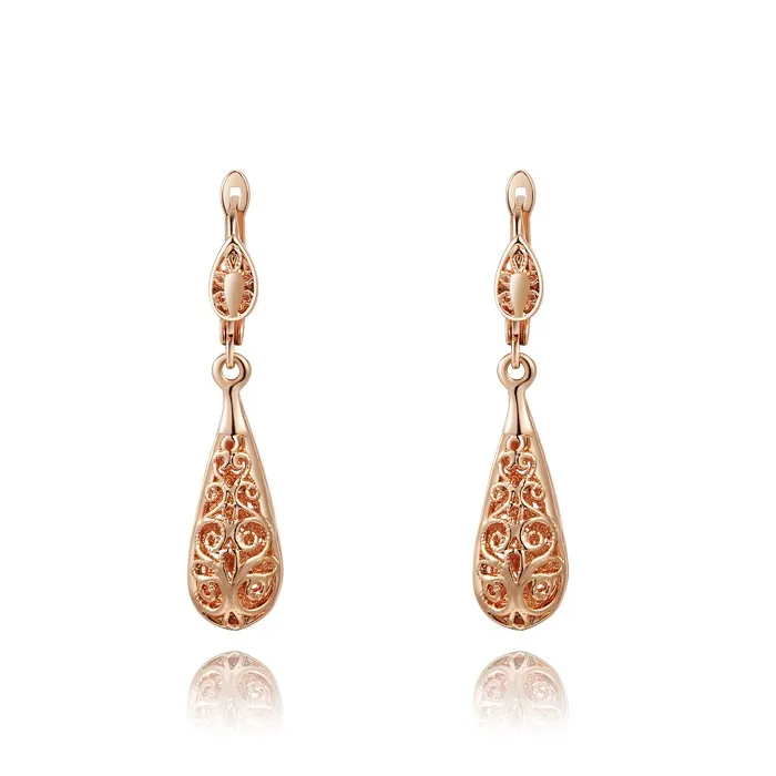 Fashion Jewelry 2021 18K Rose Gold Hollow Out Fashion Filigree Earrings for Women Double Layer Jewelry
Fashion Jewelry 2021 18K Rose Gold Hollow Out Fashion Filigree Earrings for Women Double Layer Jewelry