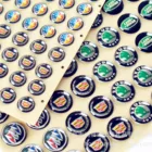 Custom OEM high quality clear 3D 3M protective decoration car door adhesive dome Brand Cars Epoxy sticker