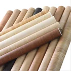 pvc thicken deep embossed 3d natural wood wallpaper adhesive vinyl Korea decorative film sticker