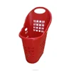 High standard supermarket special use plastic shopping trolley shopping baskets with wheels