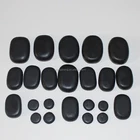 hot selling black basalt hand made black polished Massage Stone/hot stone heater/hot stone massage set