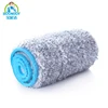 Hand free flat mop pad Refill Microfiber cloth for wet and dry mopping