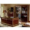 YB26 Baroque Style Luxury Executive Office Desk/ European Classic Wood Carving Writing Table/ Retro Home Office Furniture