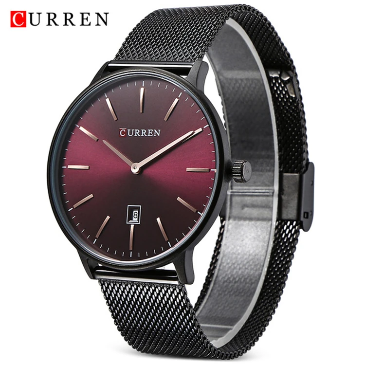 CURREN 8302 Male Quartz Watch Date Display Casual Stainless Steel Band Ultra-Thin Wristwatch For Men
CURREN 8302 Male Quartz Watch Date Display Casual Stainless Steel Band Ultra-Thin Wristwatch For Men