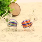 Blown Technics Hand Made Elephant Glass Figurine For Indoor decoration