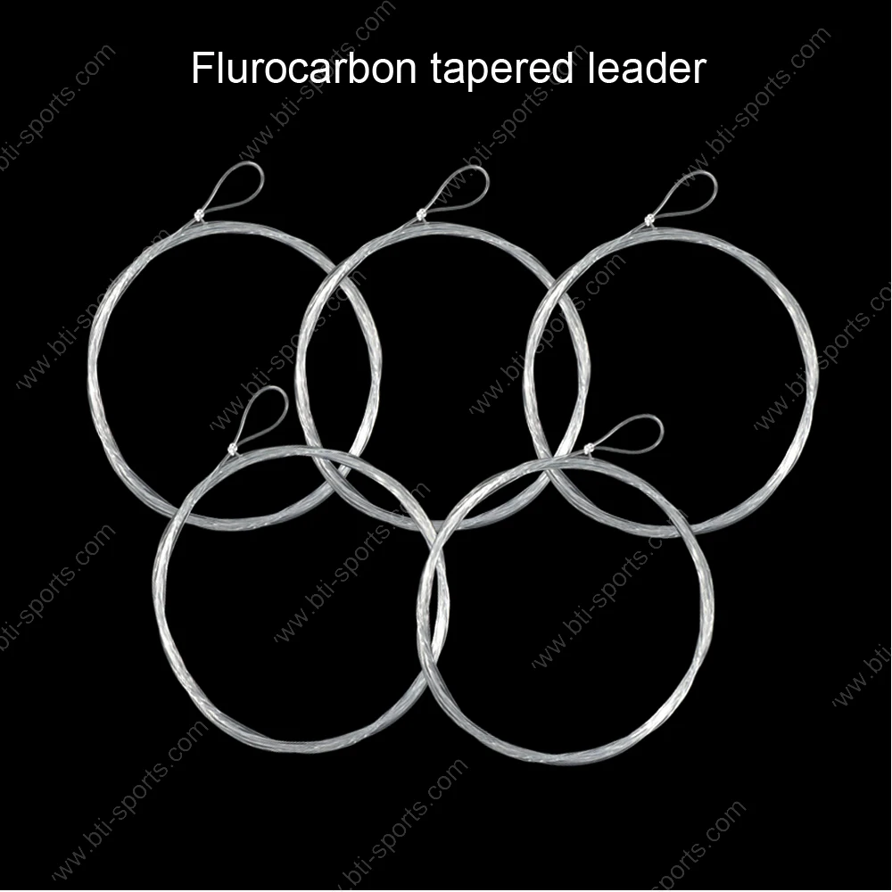 

Pre-Tied Loop Fly Fishing Tapered Leader nylon /Fluorocarbon( 9ft 1X 2X 3X 4X 5X 6X 7X(B10), Transparent