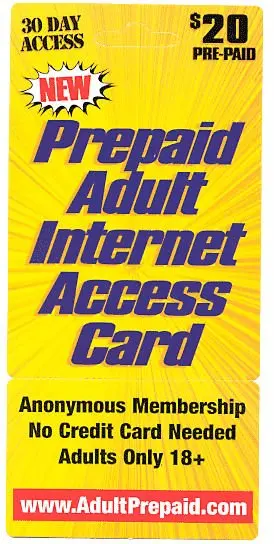Adult Prepaid Cards