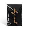 custom print black poly mailer post envelope plastic package shipping bags for clothes