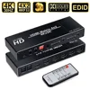 4K 4x2 HDMI Matrix Switch Splitter with IR Optical SPDIF 3.5mm Audio Extractor and EDID setting