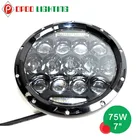 Jeep parts, High low beam 75w 7inch led headlight with H13/h4 Plugs for jeep parts