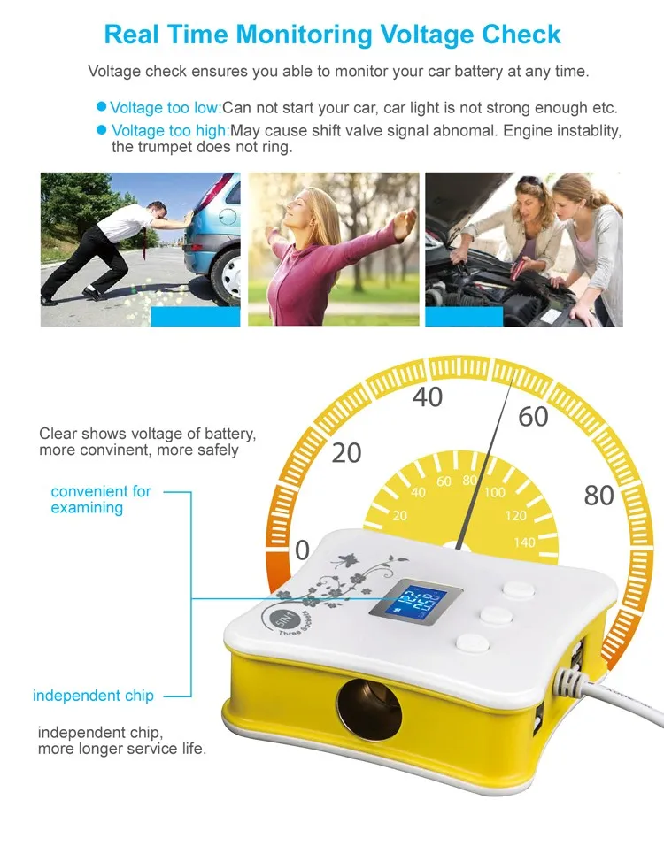 9 4 USB ports 3 cigarette sockets 5 IN 1 High speed cell USB phone car charger car battery charger New Arrival 5 IN 1 delicate Design High speed cell USB phone car charger 5V 2.1A, car battery charger car phone charger Wholesale triple promotional USB 5V 2.1A High speed cell iphone car charger, Shenzhen GXY Electronic Co., Ltd