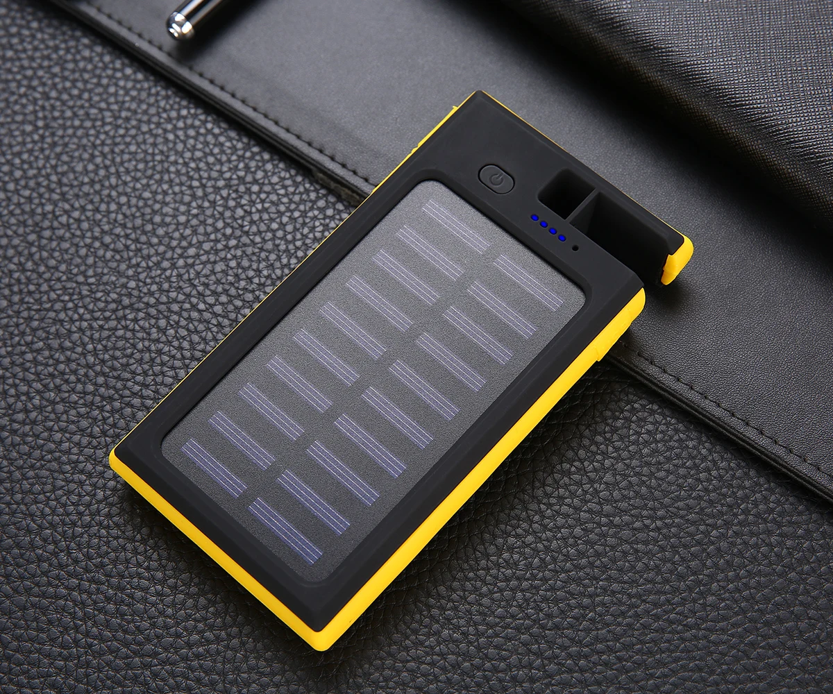 New 2019 trending product solar wallet power bank 10000mah with wireless charging - ANKUX.COM
