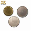 Good sell custom 1" brass metal/ gold plated souvenir blank brass metal coin tokens