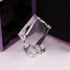 HBL Customized Crystal Trophy Engraved Logo Or Words Sports Souvenirs Grammy Award Glass Champions Rewards League Cup