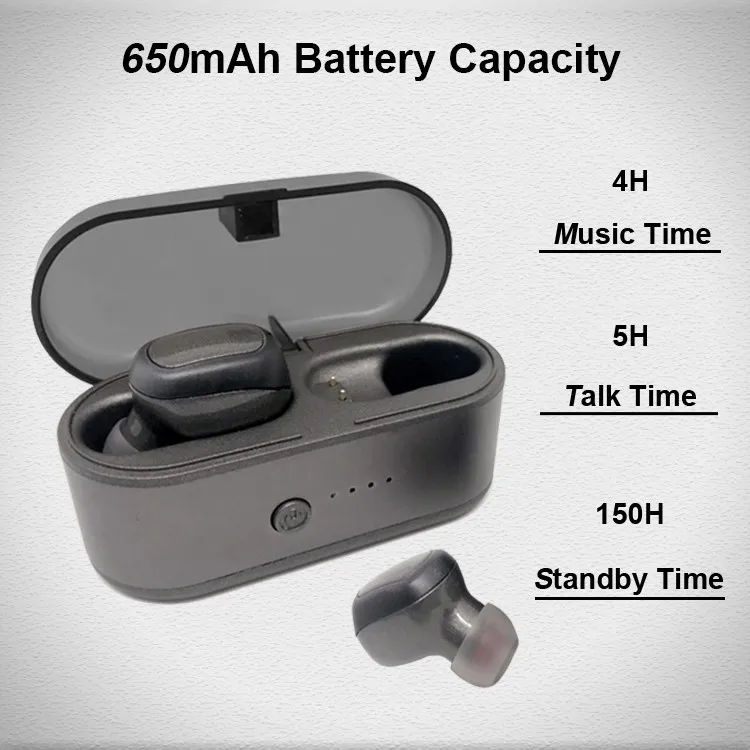 High Quality Mini In Ear EarphoneTrue Wireless Earbuds with 600 Mah Charging Case - ANKUX.COM