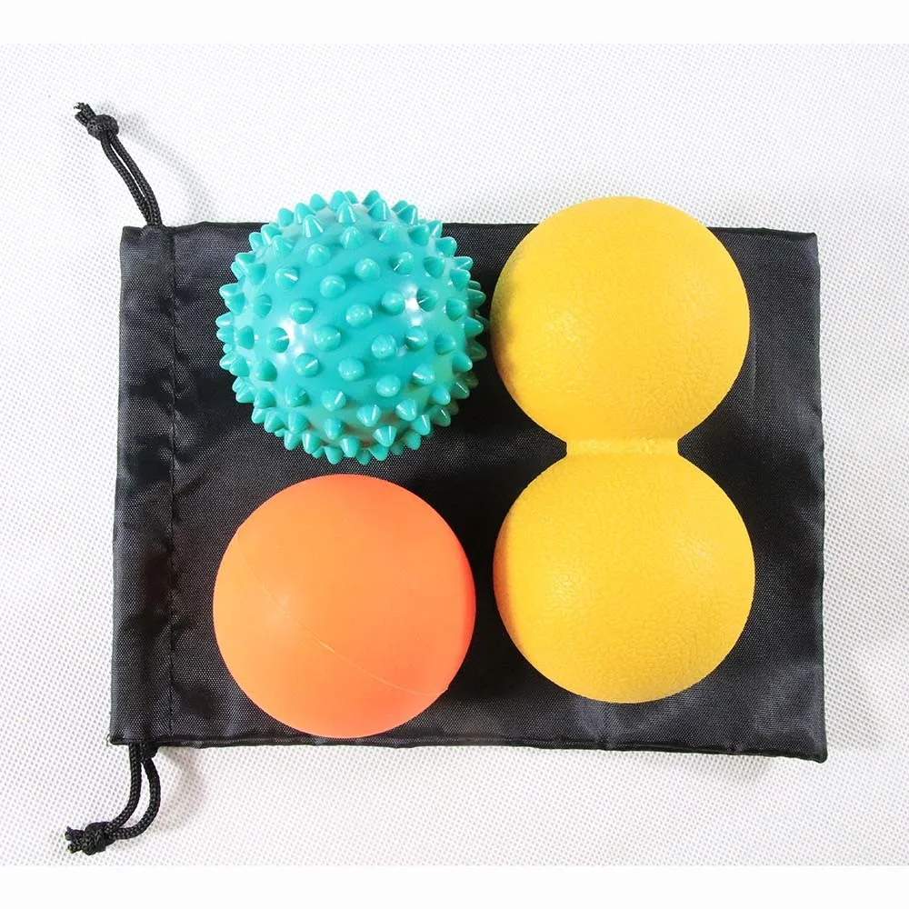 Back Pain Spiky Lacrosse Yoga Ball Therapy Tool Massage Ball Set Workout Buy Therapy Tool