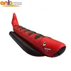 Hot sale 10 person inflatable shark shape banana boat/fiying red water boat for games