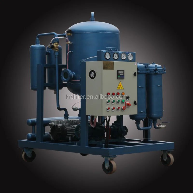Dehydrated Transformer Vacuum Oil Purifier Device Turbine Oil Demulsifier Purifier