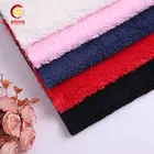 100 polyester fleece fabric low pile smooth plush fabric