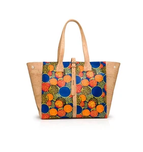 custom woman cork handbag lady shoulder hand bag tote bags