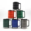 2019 500ml unbreakable Stainless Steel Beer Cup beer/wine/milk mug water bottle with handle