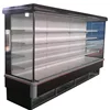 Air curtain open front fruits storage chiller containers for supermarket refrigeration display