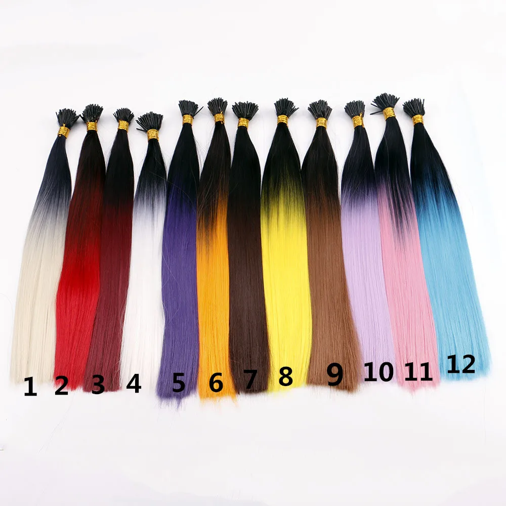 pretty colored synthetic hair extensions three tone hair extension i tip hair extensions
pretty colored synthetic hair extensions three tone hair extension i tip hair extensions