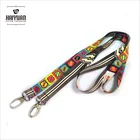 Double hooks Custom Logo Lanyard badge Id card holder
