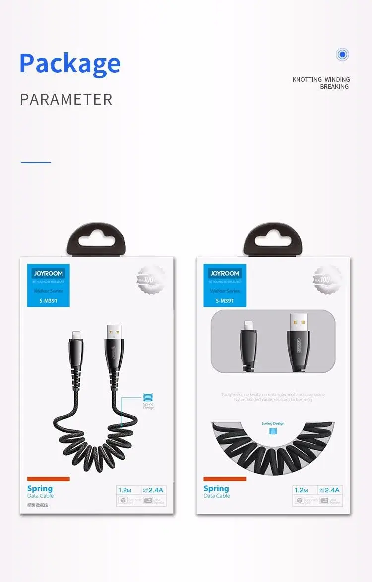 Joyroom nylon braided for iphone charger cable type c phone charger cables - ANKUX.COM