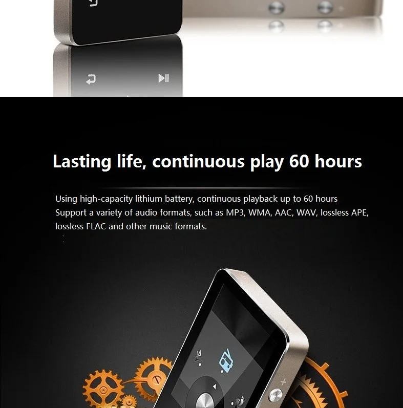 GERUIDA NEW MP3 Bluetooth MP4 Portable Video Player 8GB Metal Music Player With Voice Recorder Support TF Video FM Watch Picture (3)