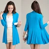 Hot Sale Loose Plus Sizes for Lady Casual Long Coat Shawl Collar Knitted Cardigan Woman Sweater
