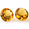 Wuzhou wholesale round brilliant cut 5mm natural citrine gems