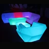 Hot plastic bar chair nightclub led lounge furniture sofa sets light up led sofa
