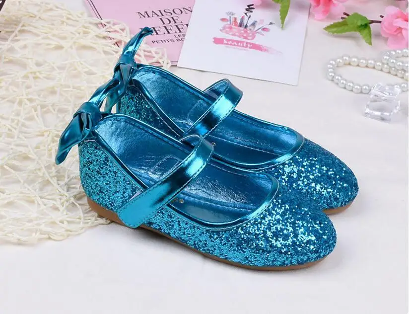 Girls Sequins leather sandals-21