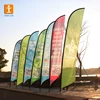 Polyester Feather Flag Promotional usage Advertising exhibition event outdoor Flying Beach Flag banner stand , Teardrop Flag