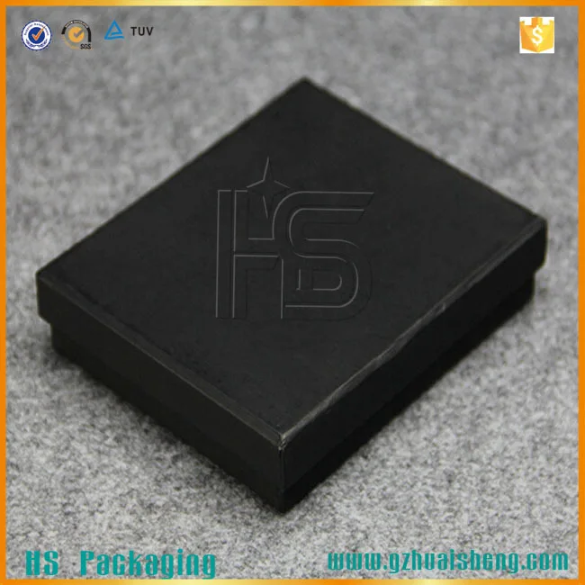 luxury matte black cardboard box with foam insert