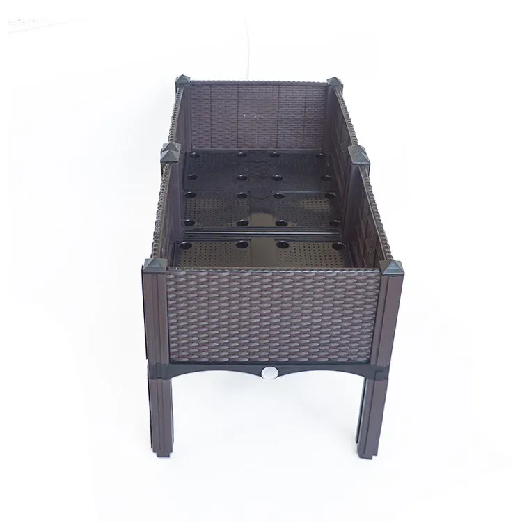 China Factory New Design High Quality White Plastic Flower Pot Garden Bed, Brown;white
China Factory New Design High Quality White Plastic Flower Pot Garden Bed, Brown;white