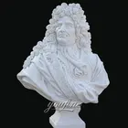 Pure Hand Carved Marble Julius Caesar Bust