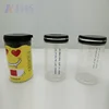 200 ml health care product plastic transparent solid food bottle with easy pull cap