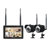 LS VISION HD 1080P Wireless Security Camera System 2ch CCTV Surveillance Wifi NVR 20m IR Distance 128G TF Card Slot Camera Kit