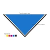 High quality manufacture boy scout two colors polyester kids neckerchief