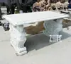 Western Style hand carving nature stone benches