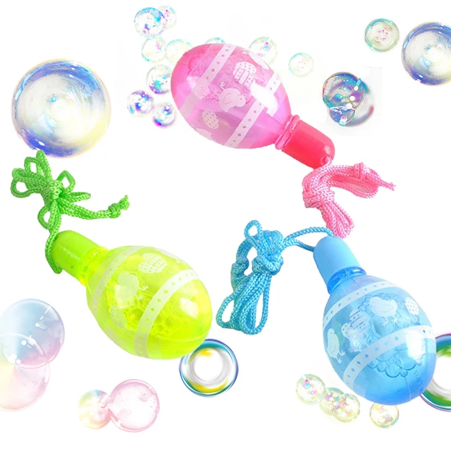 children bubble water egg shape mini bubble maker toy