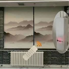 Sunshine shade sheer cloth auto roller curtain blackout rolling zebra blinds with tubular blind motor