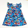 2019 new design toddler model milk silk flutter sleeve summer children wholesale cheap cute fashion girl dress
