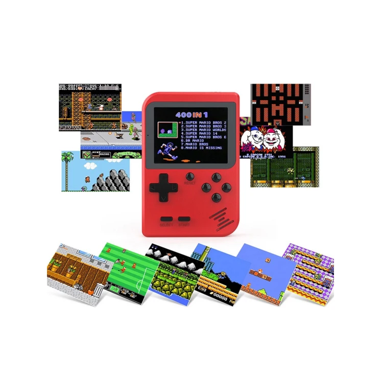 Portable Mini Controller 3 Inch 400in1 Classic Game Console, Presents for Children, Red pink blue black yellow
Portable Mini Controller 3 Inch 400in1 Classic Game Console, Presents for Children, Red pink blue black yellow