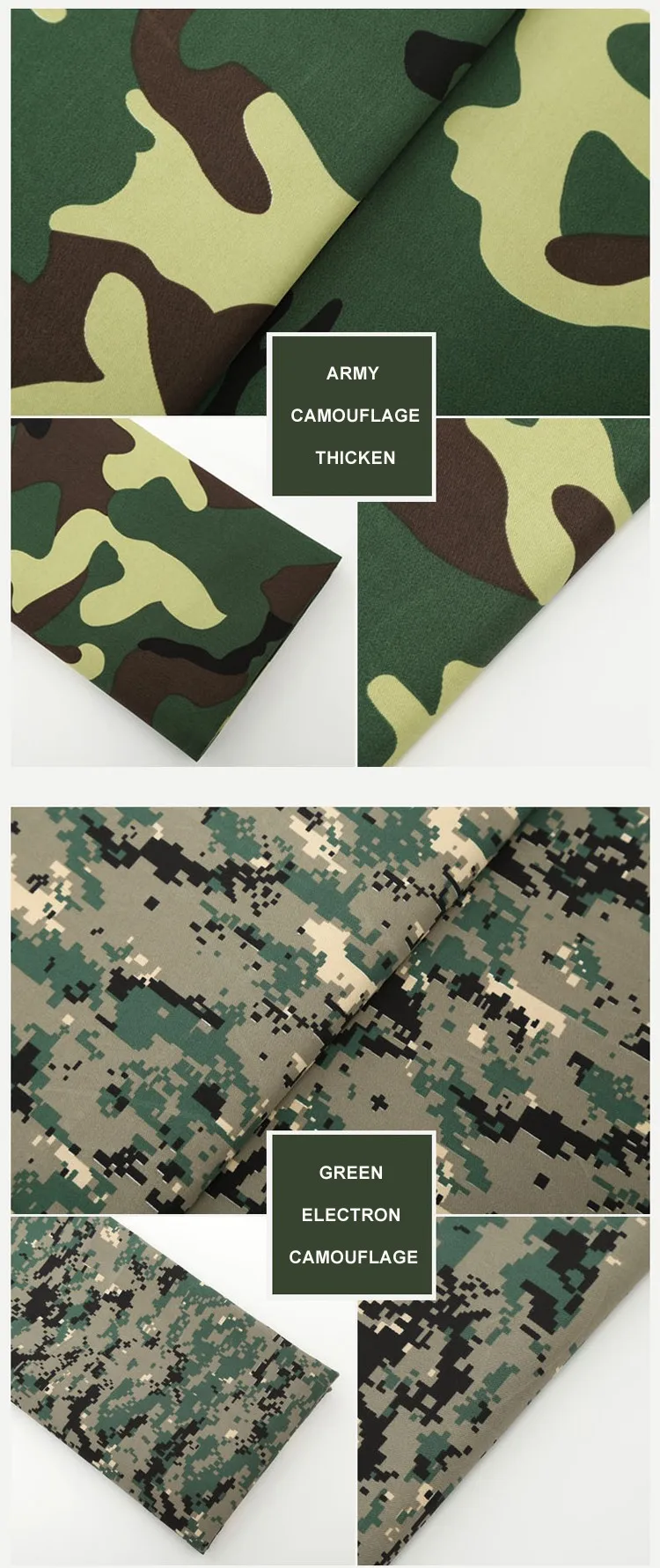 Manufacturers Selling Anti Tear Waterproof Tc Ripstop Camo Printed