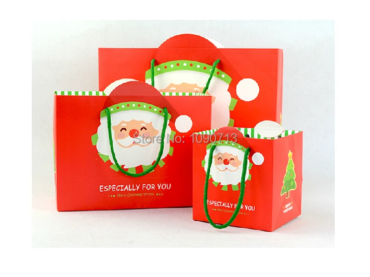 fashion santa claus christmas gift bags christmas paper gift bag